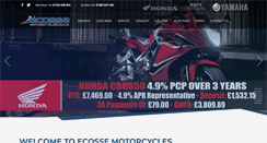 Desktop Screenshot of ecossemotorcycles.co.uk